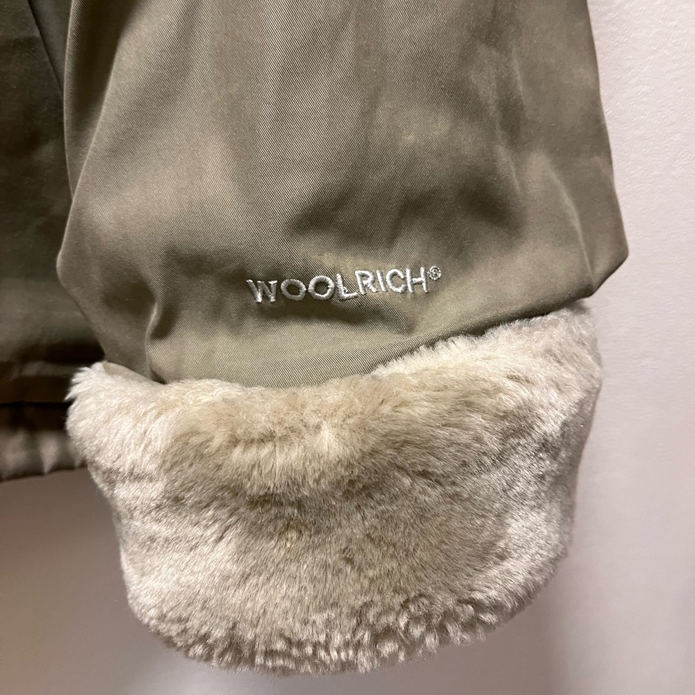 Woolrich Stylish Classic Jacket with Faux Fur Sherpa Trim, Women’s, Sz XL, Wheat - Picture 5 of 7